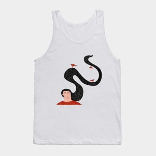 Girl and Birds Tank Top